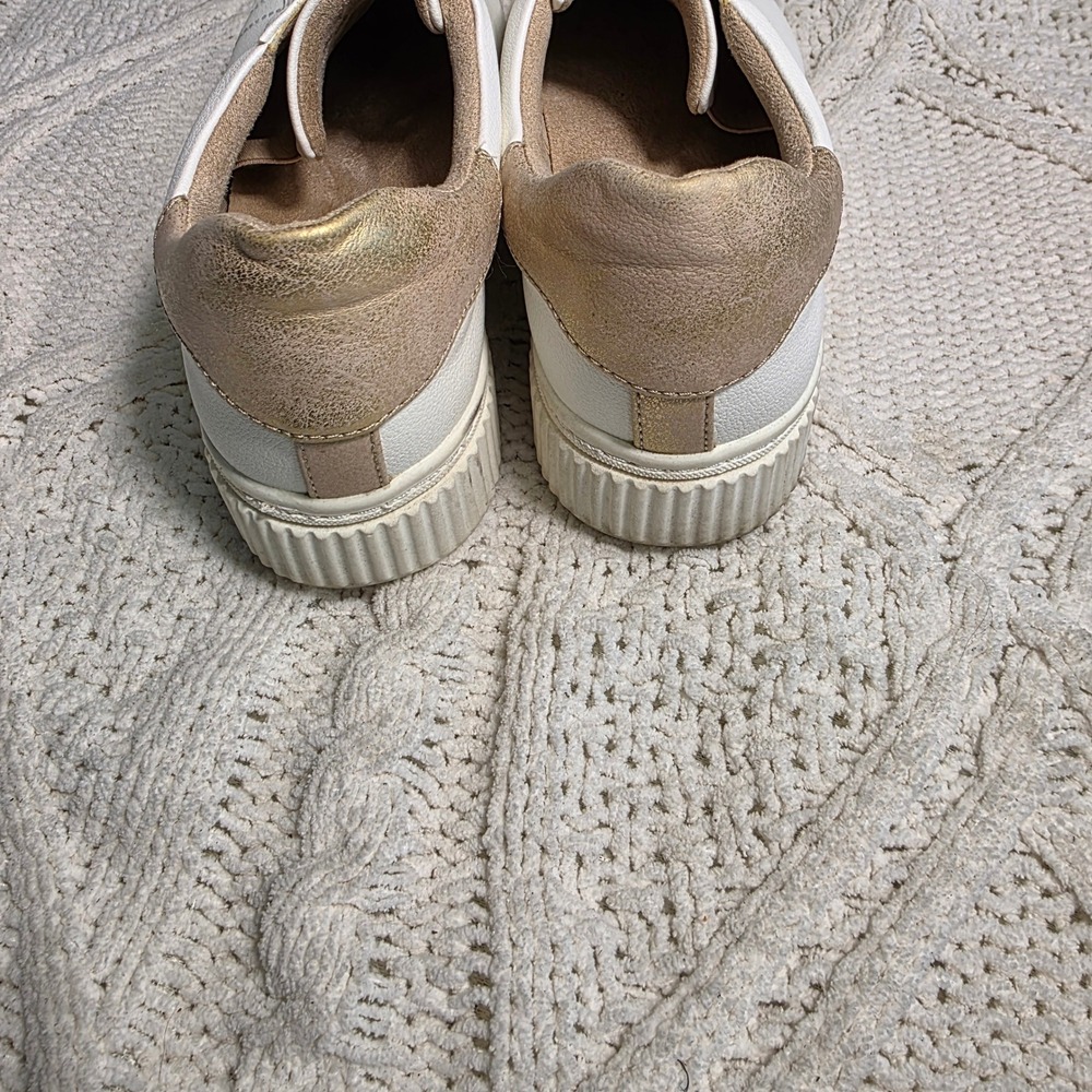 Soul Naturalizer Tia Stepin Sneakers White Gold‎ Slip On Womens 10W Good - Picture 4 of 7